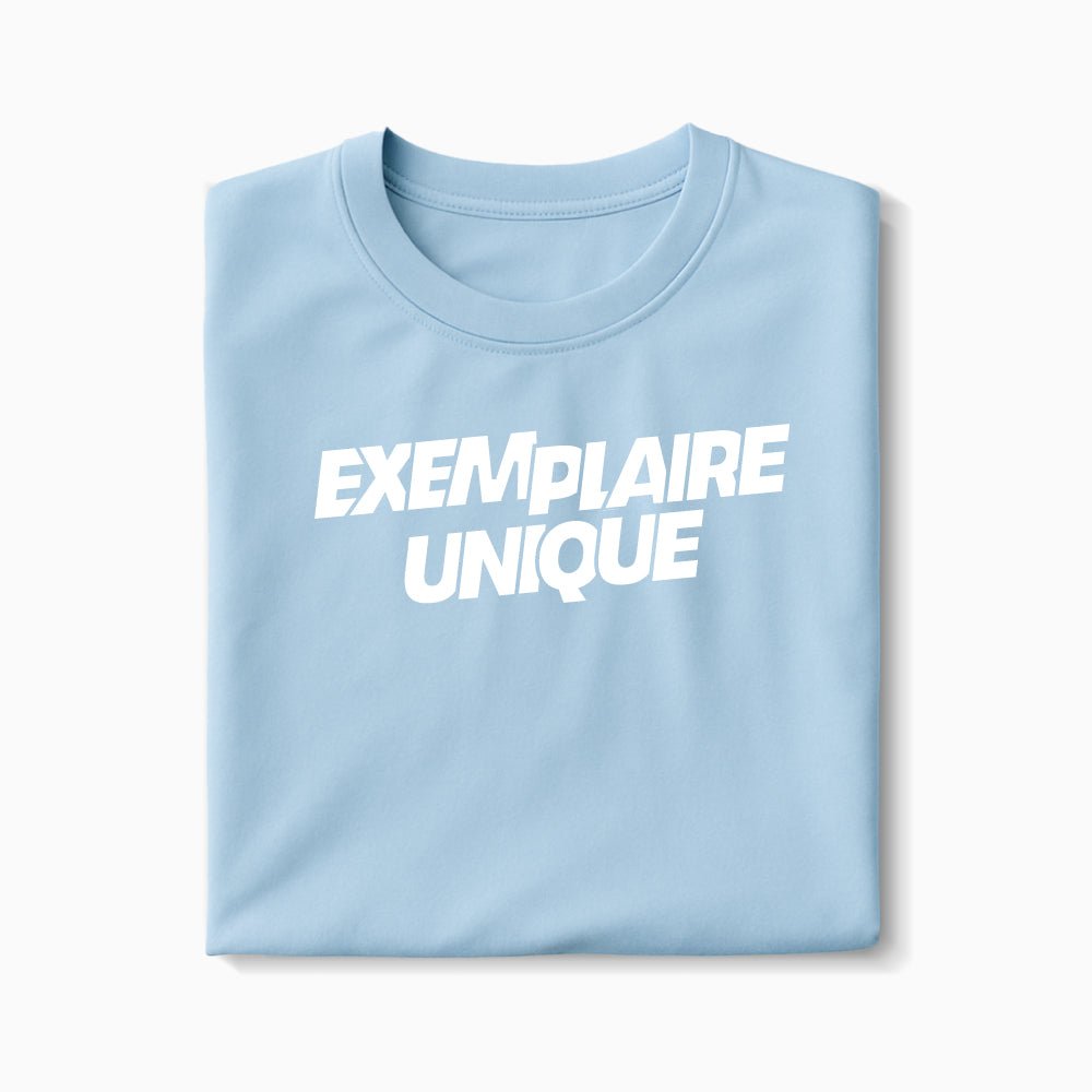 T-shirt Exemplaire Unique XS Bleu_arctique - Imprimé en France