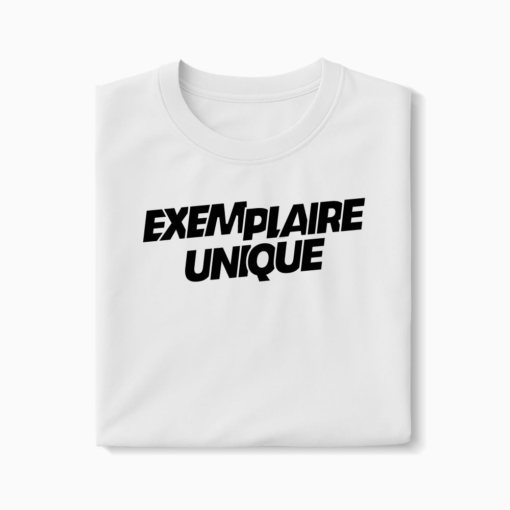 T-shirt Exemplaire Unique XS Blanc - Imprimé en France