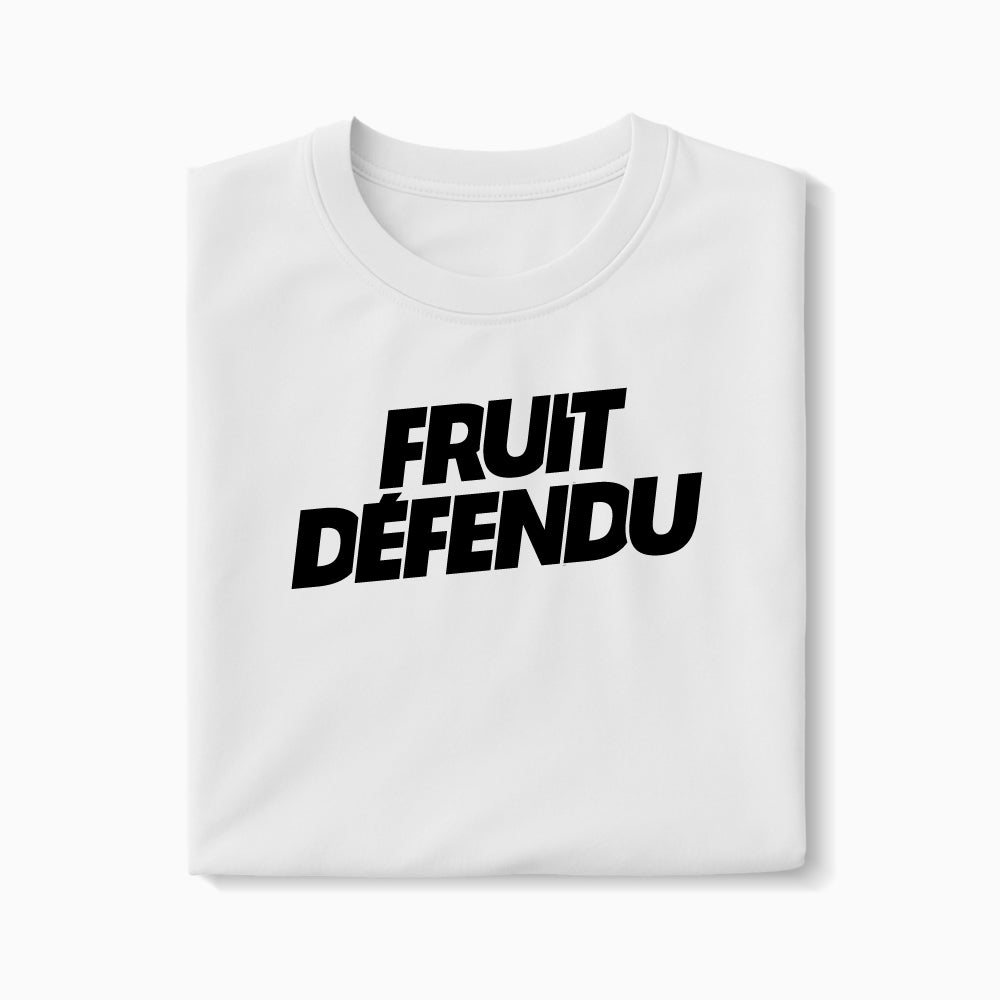 T-shirt Fruit Défendu XS Blanc - Imprimé en France
