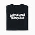 T-shirt Laisse Moi Tranquille XS Noir - Imprimé en France