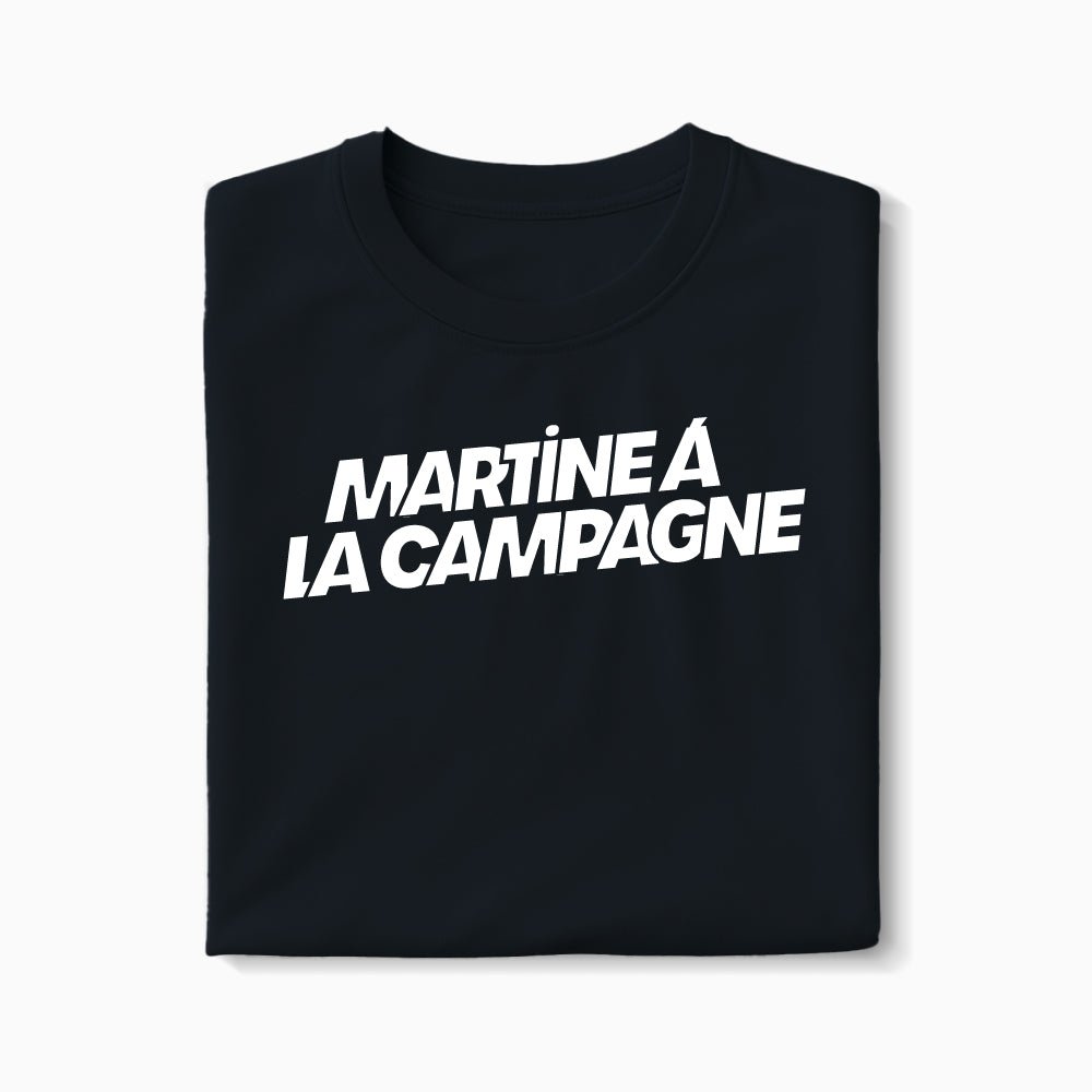 T-shirt Martine à la Campagne XS Noir - Imprimé en France