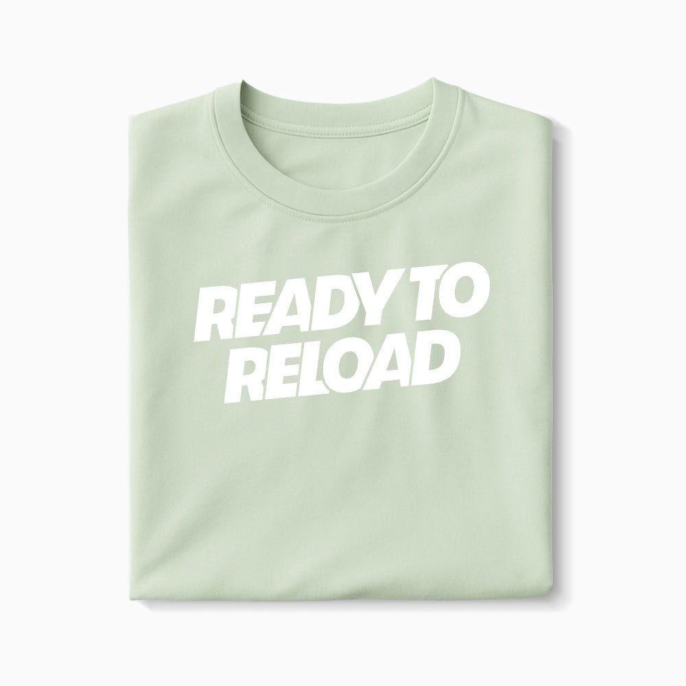 T-shirt Ready To Reload XS Vert_celadon - Imprimé en France