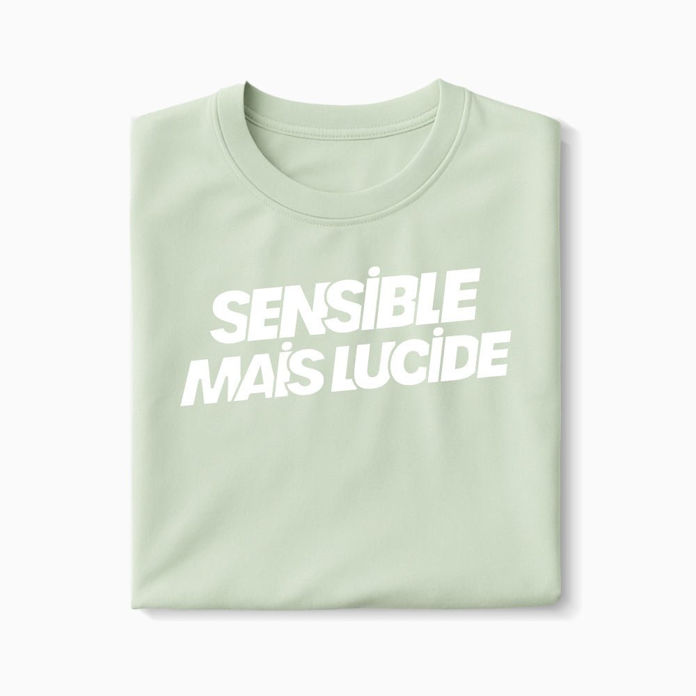 T-shirt Sensible mais lucide XS Vert_celadon - Imprimé en France