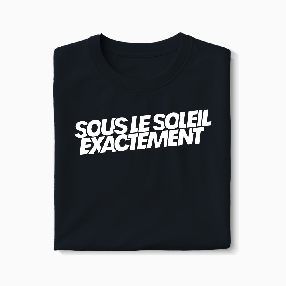 T-shirt Sous le Soleil Exactement XS Noir - Imprimé en France