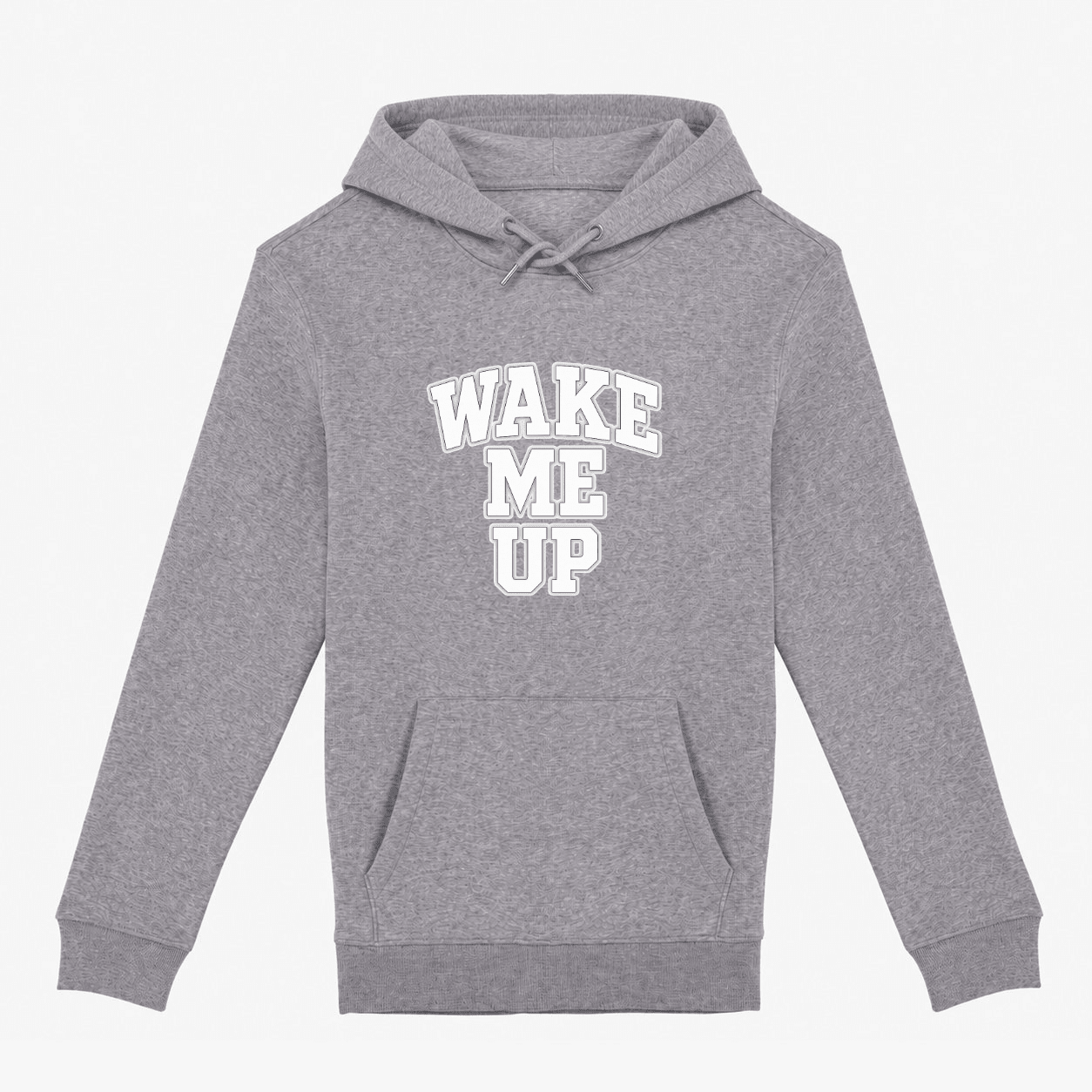 Wake me up XS Gris chiné - Imprimé en France