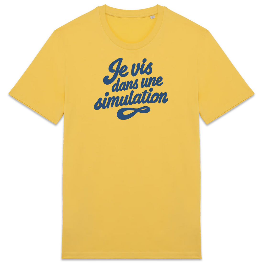 Je vis dans une simulation — Jaune — recto