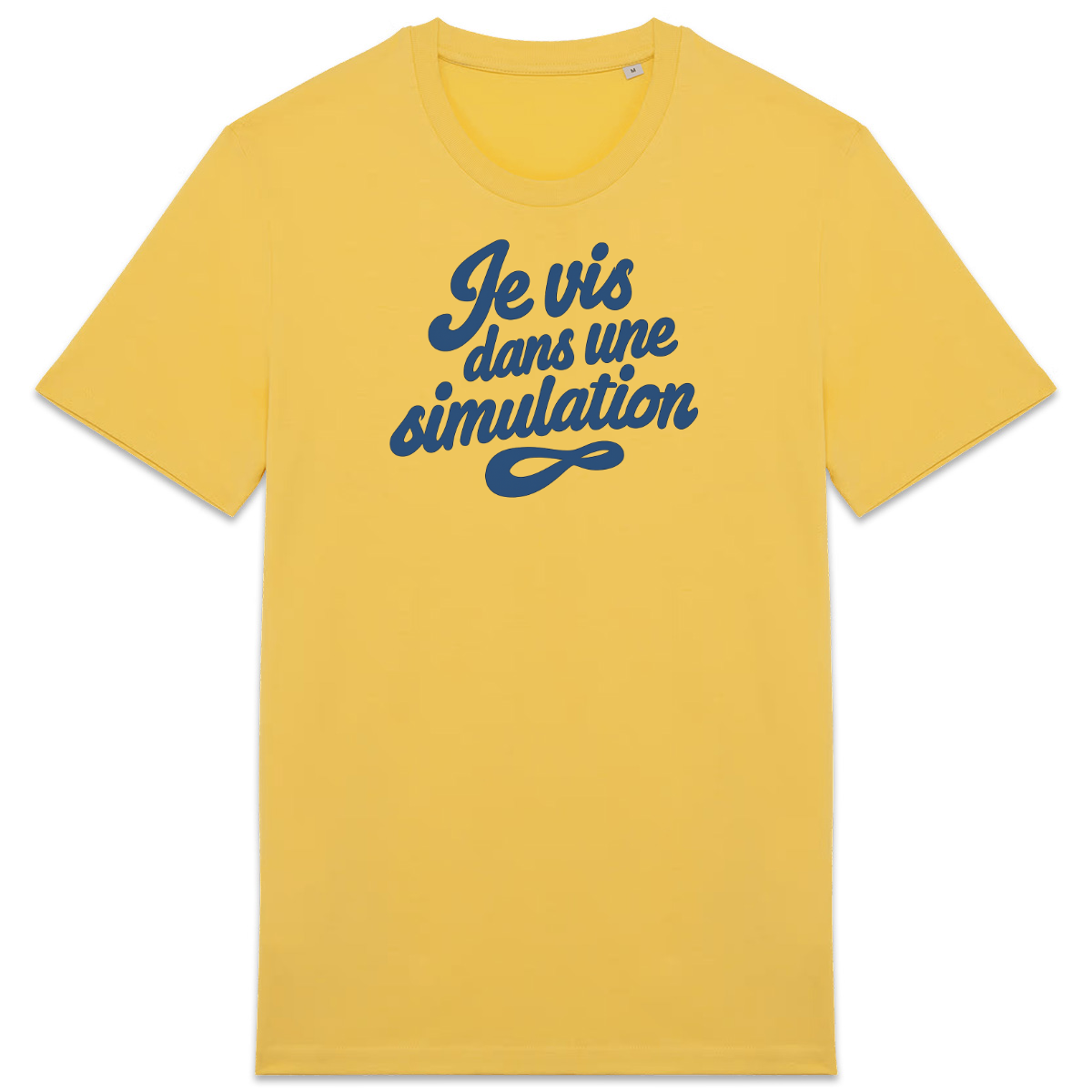 Je vis dans une simulation — Jaune — recto