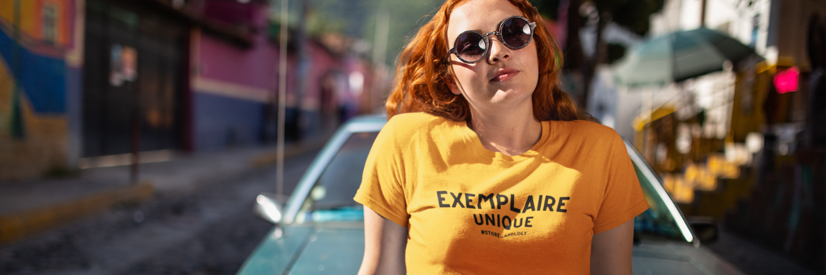 T-shirt Exemplaire unique en coton bio et imprimé en France