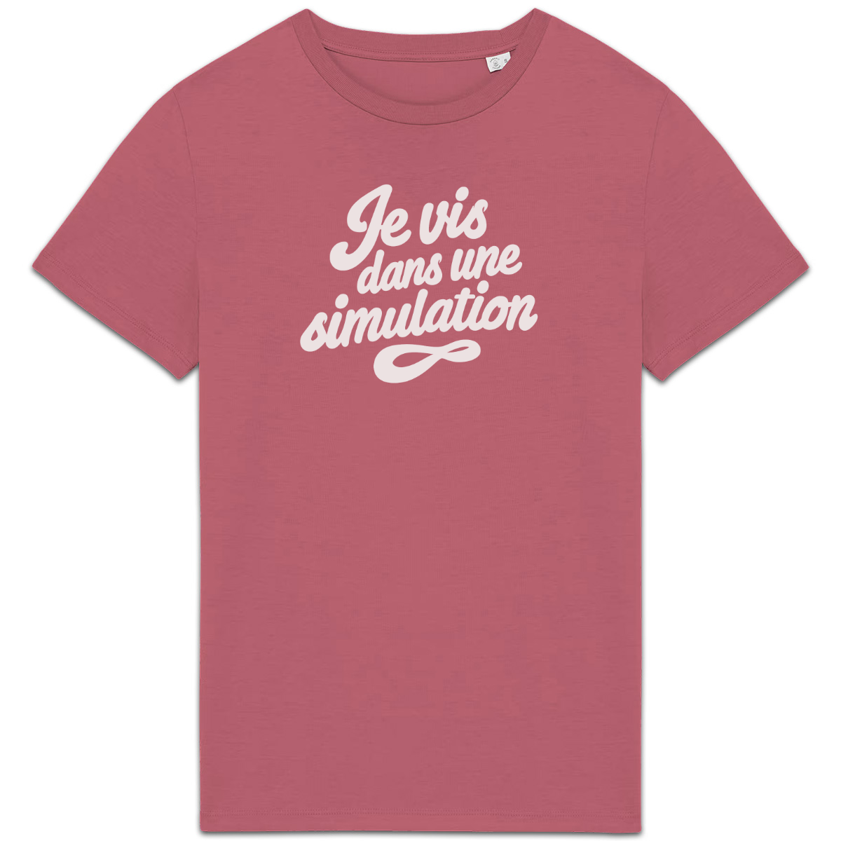 Je vis dans une simulation — Rose — recto