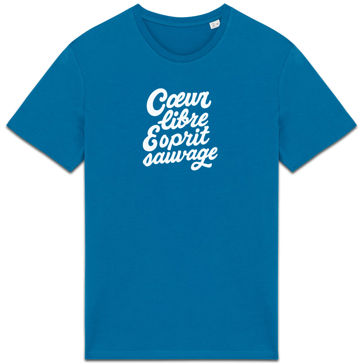 Cœur libre Esprit sauvage XS Bleu - Imprimé en France