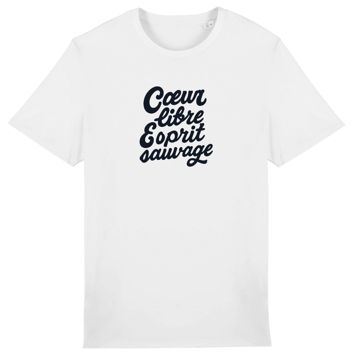 Cœur libre Esprit sauvage XS Blanc - Imprimé en France