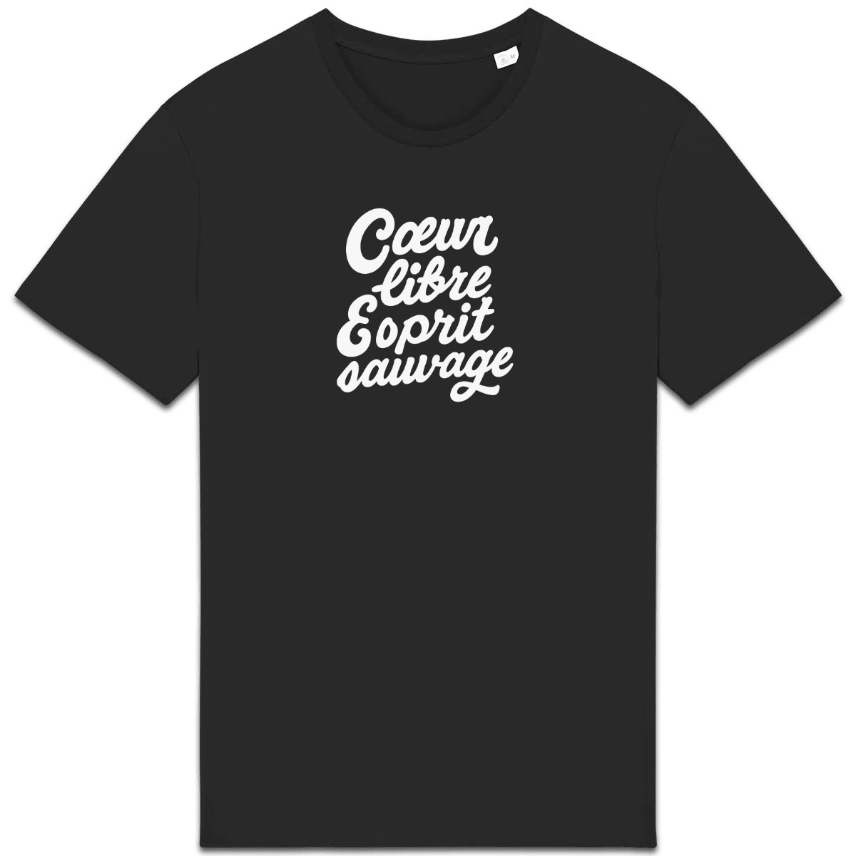 Cœur libre Esprit sauvage XS Noir - Imprimé en France