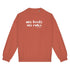 Sweatshirt My body My rules - Capsule myodess XS Orange/blanc - Imprimé en France