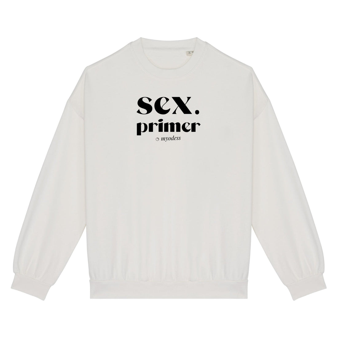 Sweatshirt Sex Primer - Capsule myodess XS Beige/Noir - Imprimé en France