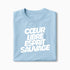 T-shirt Cœur libre, esprit sauvage XS Bleu_arctique - Imprimé en France