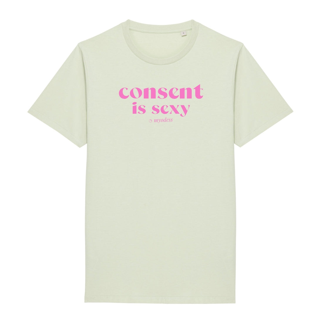 T-shirt Consent is Sexy - Capsule myodess XS Vert/Rose - Imprimé en France