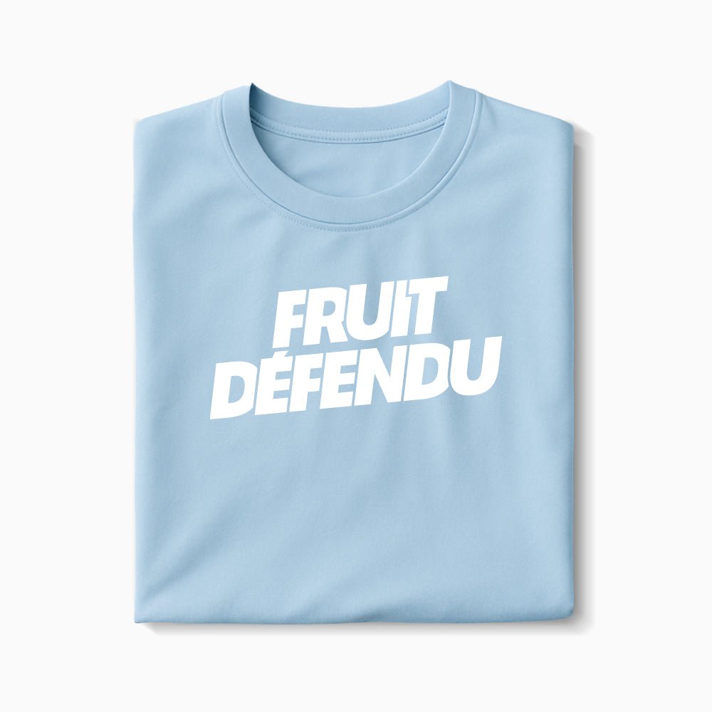 T-shirt Fruit Défendu XS Bleu_arctique - Imprimé en France