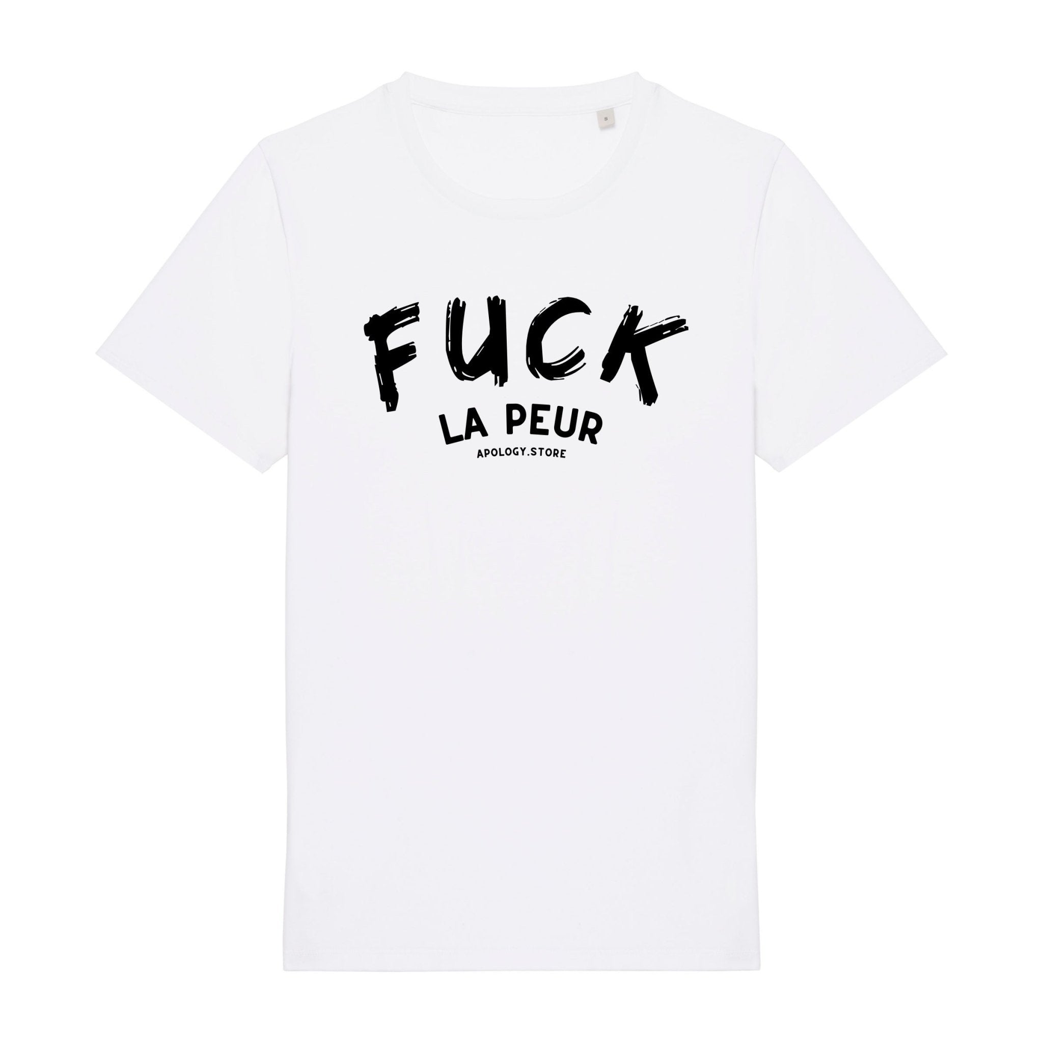 T - shirt Fuck la peur Blanc XS - Imprimé en France