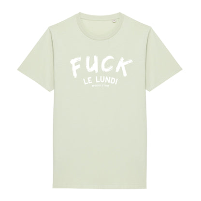 T - shirt Fuck le lundi Vert XS - Imprimé en France