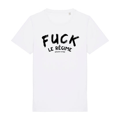 T - shirt Fuck le régime Blanc XS - Imprimé en France