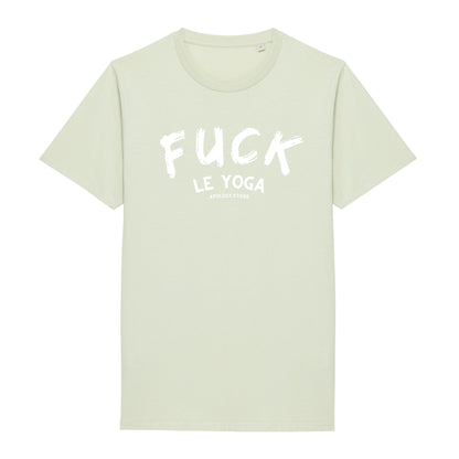 T - shirt Fuck le Yoga Vert XS - Imprimé en France