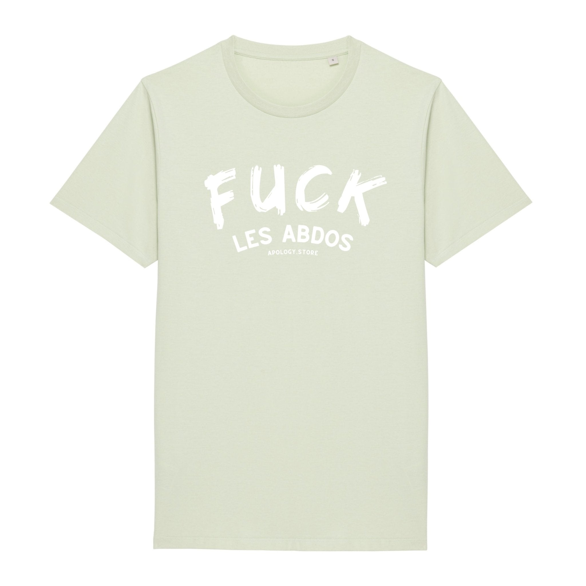 T - shirt Fuck les abdos Vert XS - Imprimé en France