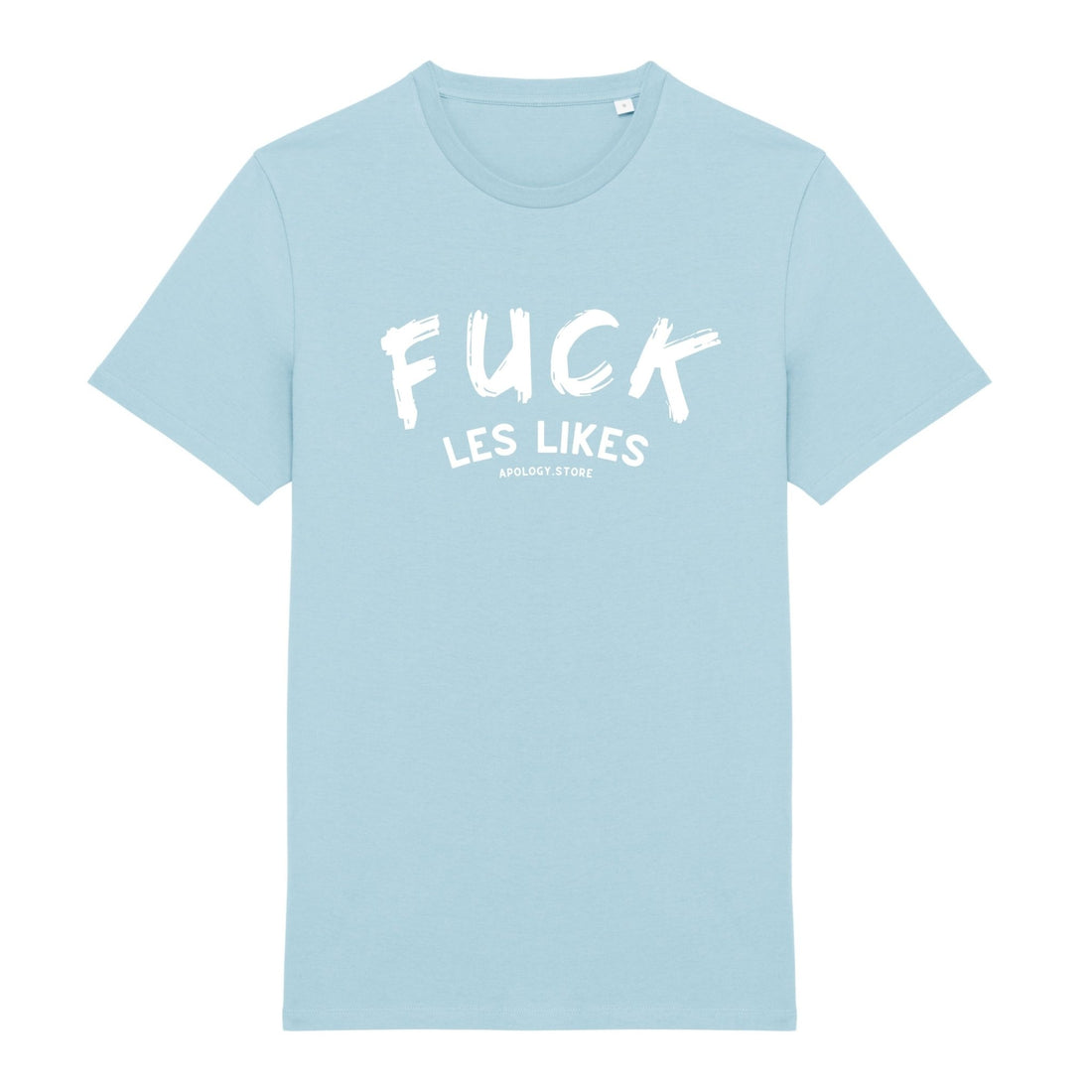 T - shirt Fuck les likes Bleu XS - Imprimé en France
