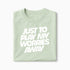T-shirt Just To Play My Worries Away XS Vert_celadon - Imprimé en France