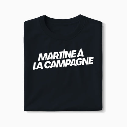T-shirt Martine à la Campagne XS Noir - Imprimé en France