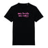 T-shirt My Body My Rules - Capsule myodess XS Noir/Rose - Imprimé en France