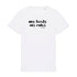 T-shirt My Body My Rules - Capsule myodess XS Blanc/Noir - Imprimé en France