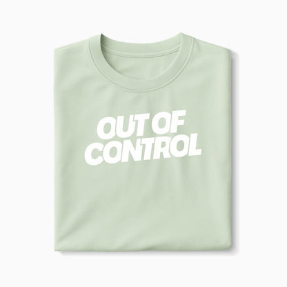 T-shirt Out Of Control XS Vert_celadon - Imprimé en France