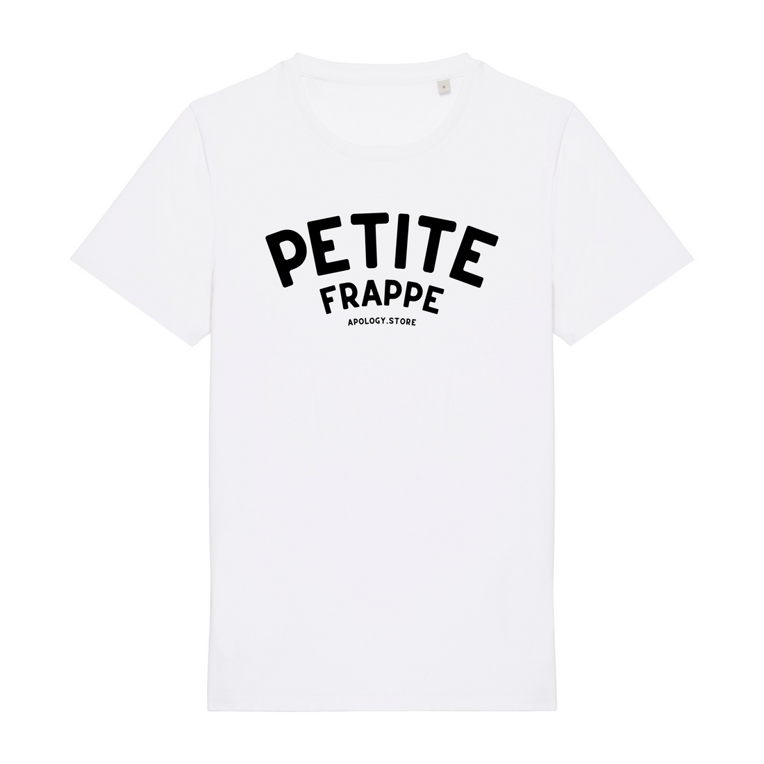 T-shirt Petite Frappe - Fabriqué au Portugal XS Blanc - Imprimé en France