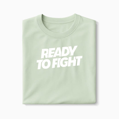T-shirt Ready To Fight XS Vert_celadon - Imprimé en France