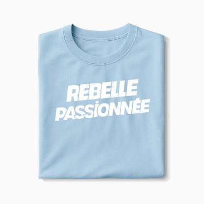 T-shirt Rebelle Passionnée XS Bleu_arctique - Imprimé en France