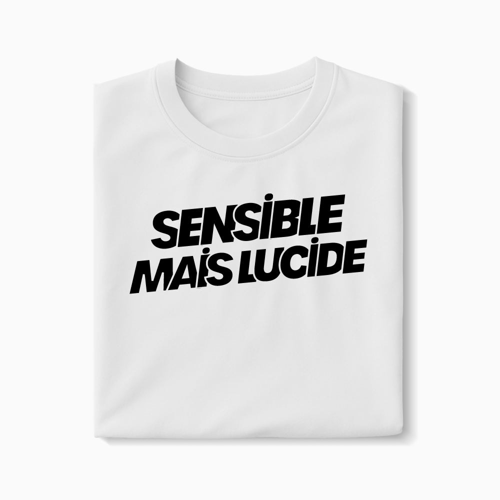 T-shirt Sensible mais lucide XS Blanc - Imprimé en France