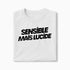 T-shirt Sensible mais lucide XS Blanc - Imprimé en France