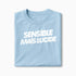 T-shirt Sensible mais lucide XS Bleu_arctique - Imprimé en France