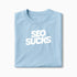 T-shirt SEO SUCKS XS Bleu_arctique - Imprimé en France