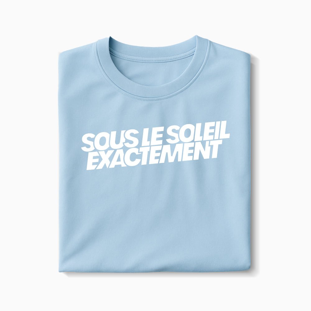 T-shirt Sous le Soleil Exactement XS Bleu_arctique - Imprimé en France