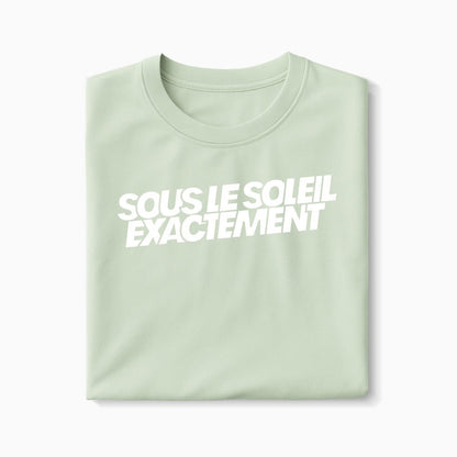 T-shirt Sous le Soleil Exactement XS Vert_celadon - Imprimé en France