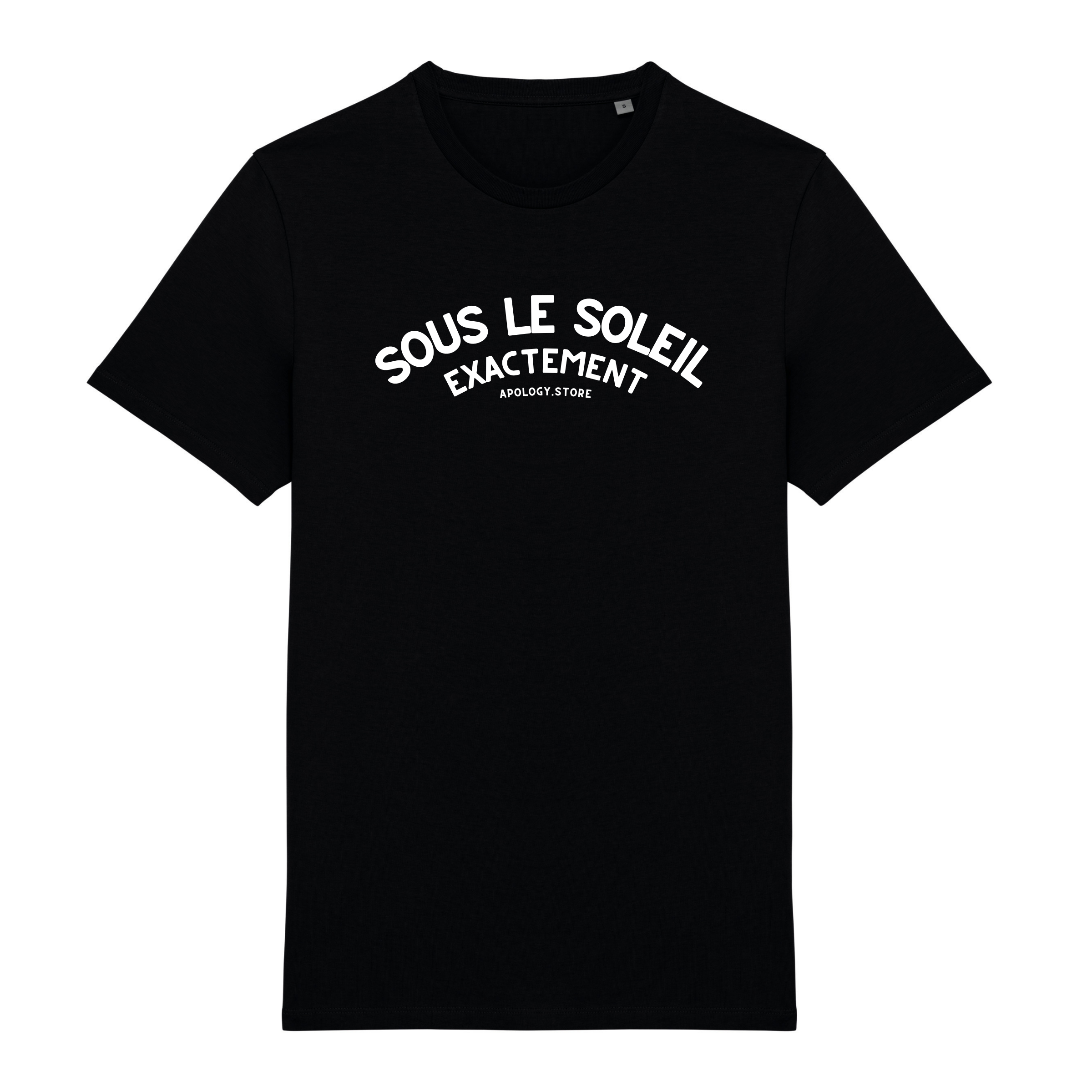 T-shirt Sous le Soleil Exactement - Fabriqué au Portugal XS Noir - Imprimé en France