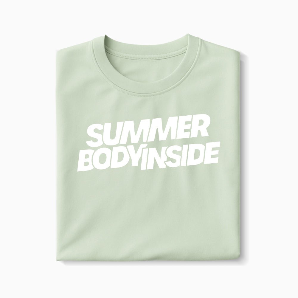 T-shirt Summer Body Inside XS Vert_celadon - Imprimé en France
