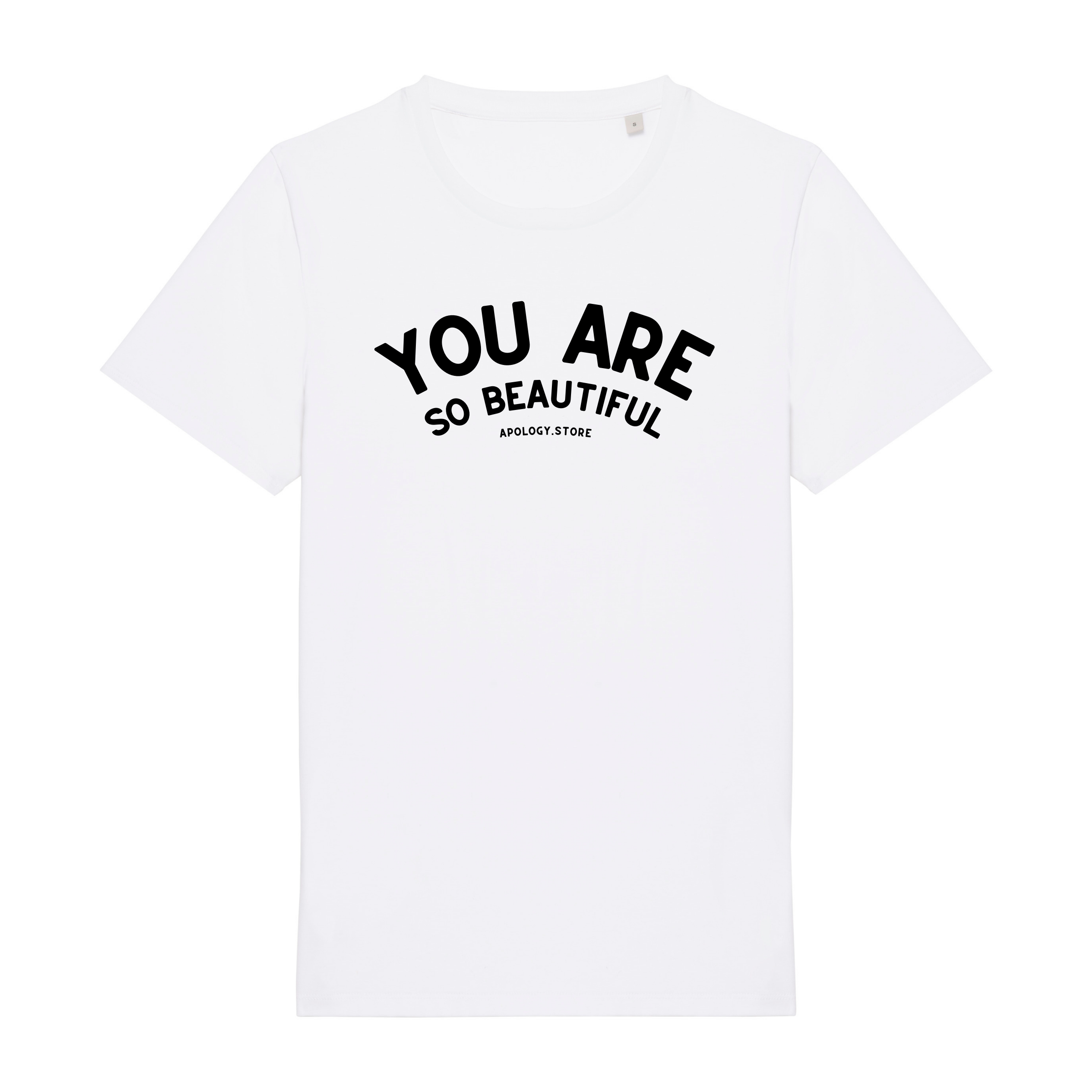 T-shirt You Are So Beautiful - Fabriqué au Portugal XS Blanc - Imprimé en France
