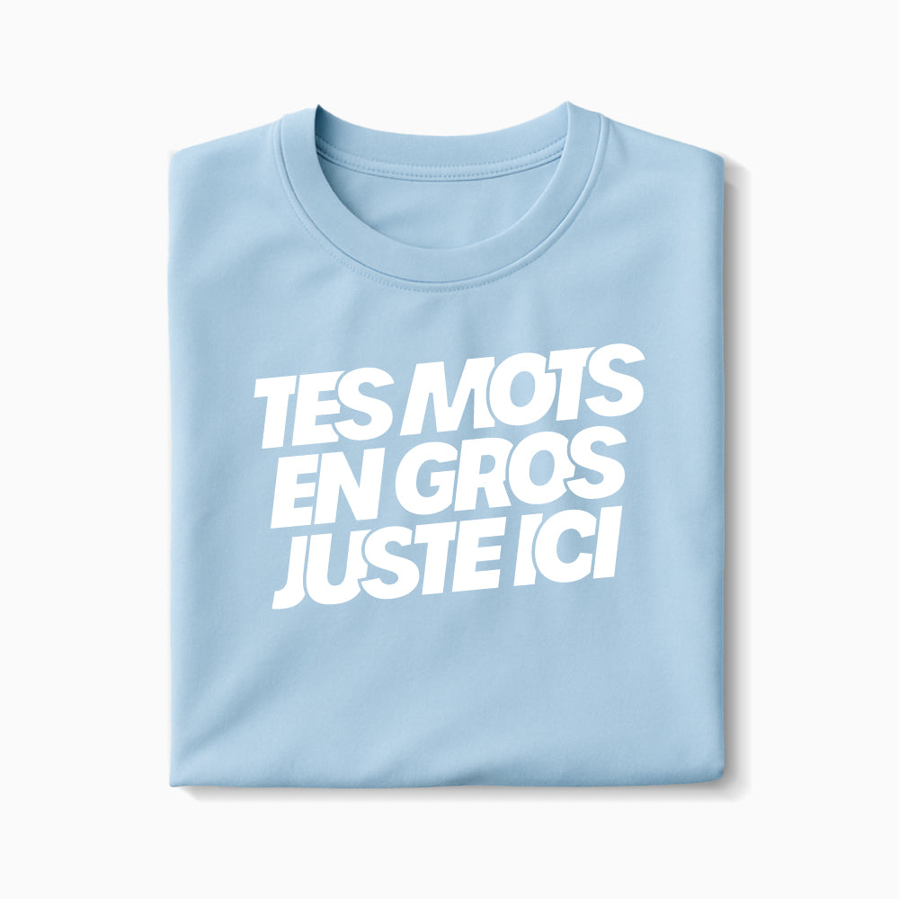 Lot de 2 T-shirts à personnaliser – Offre Noël (-15%)