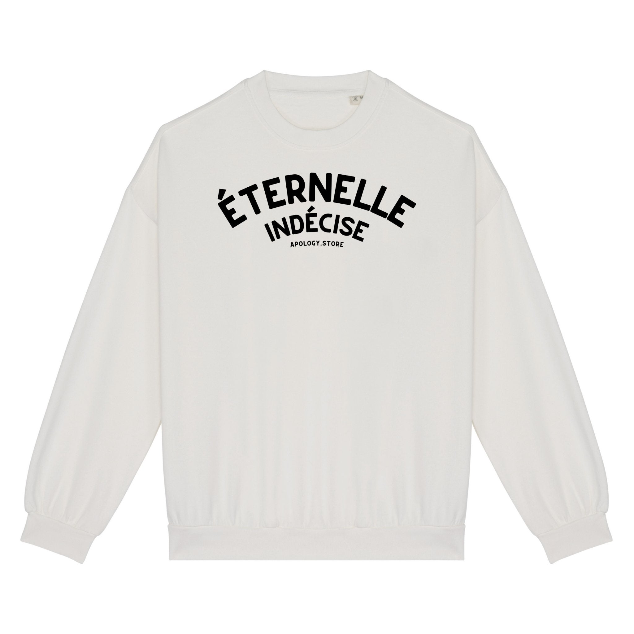 Sweat-shirt Éternelle Indécise - Fabriqué au Portugal XS Ivoire - Imprimé en France
