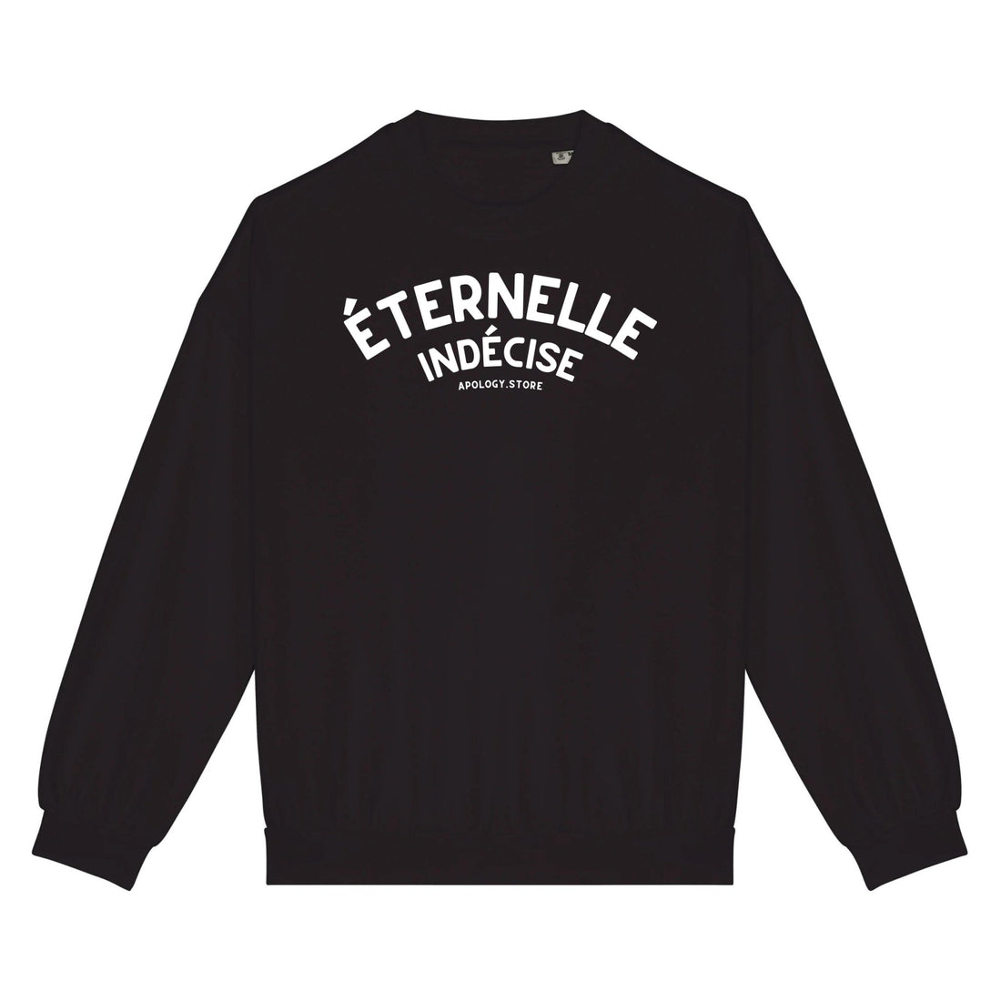 Sweat-shirt Éternelle Indécise - Fabriqué au Portugal XS Noir - Imprimé en France