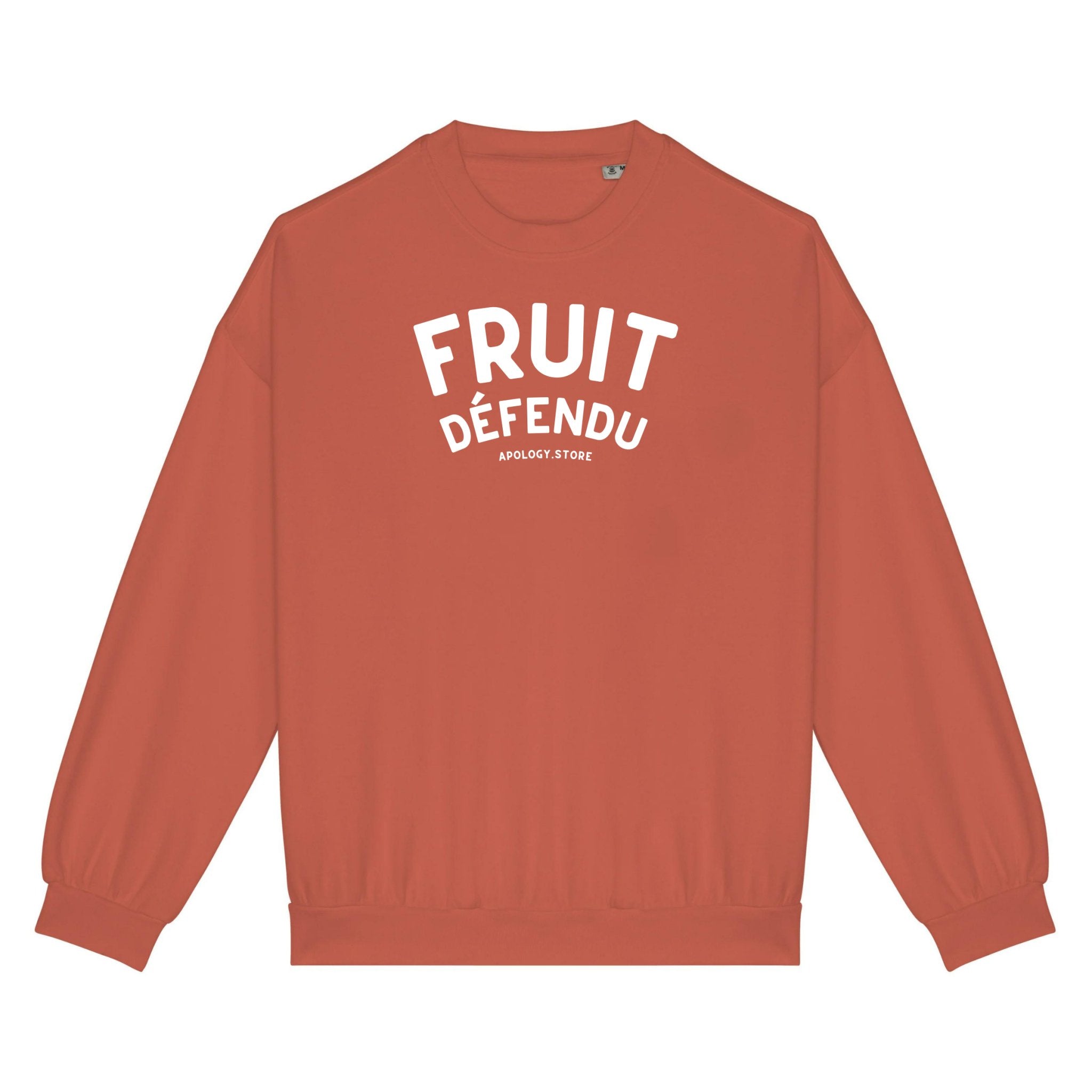 Sweat-shirt Fruit Défendu - Fabriqué au Portugal XS Orange_pomelo - Imprimé en France