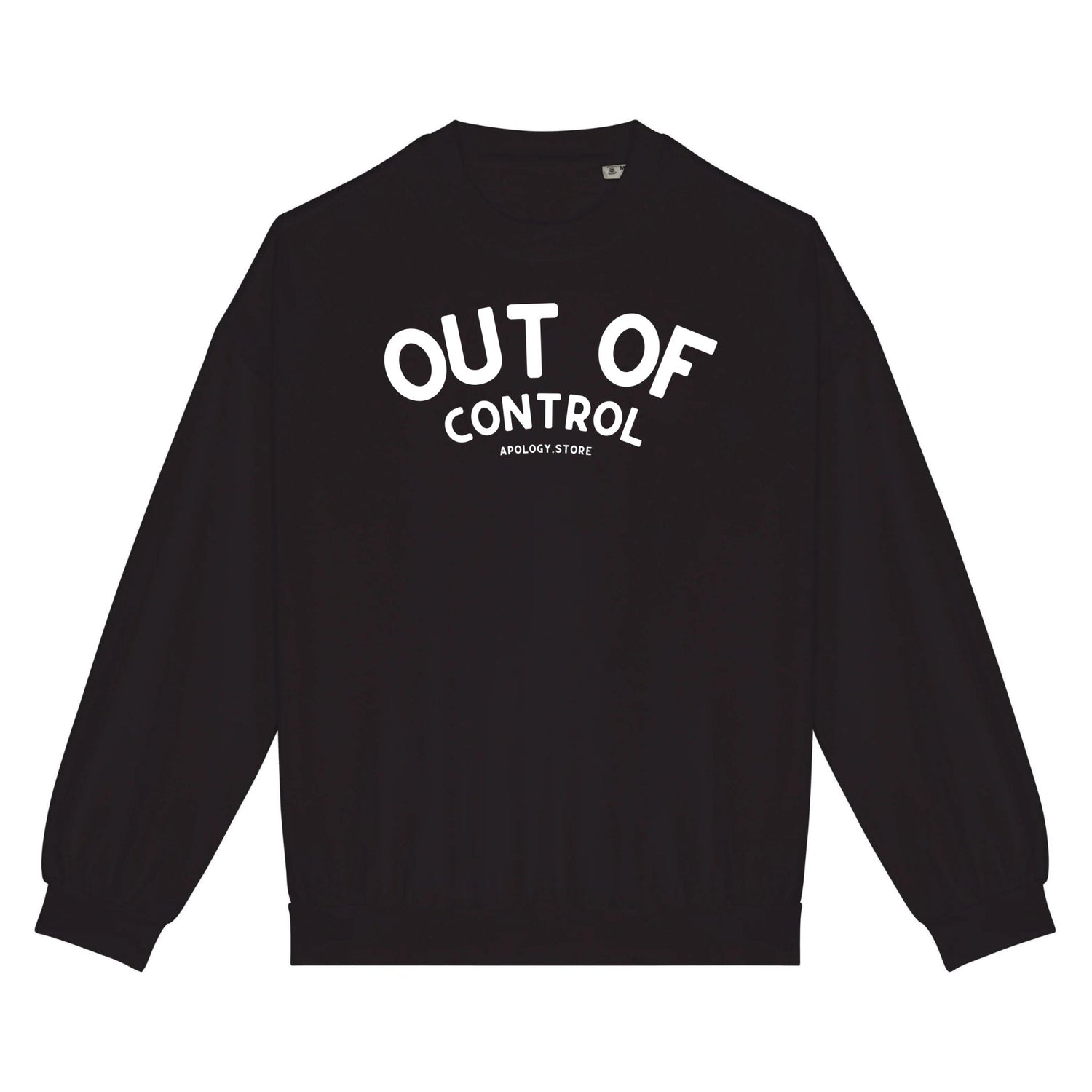 Sweat-shirt Out Of Control - Fabriqué au Portugal XS Noir - Imprimé en France
