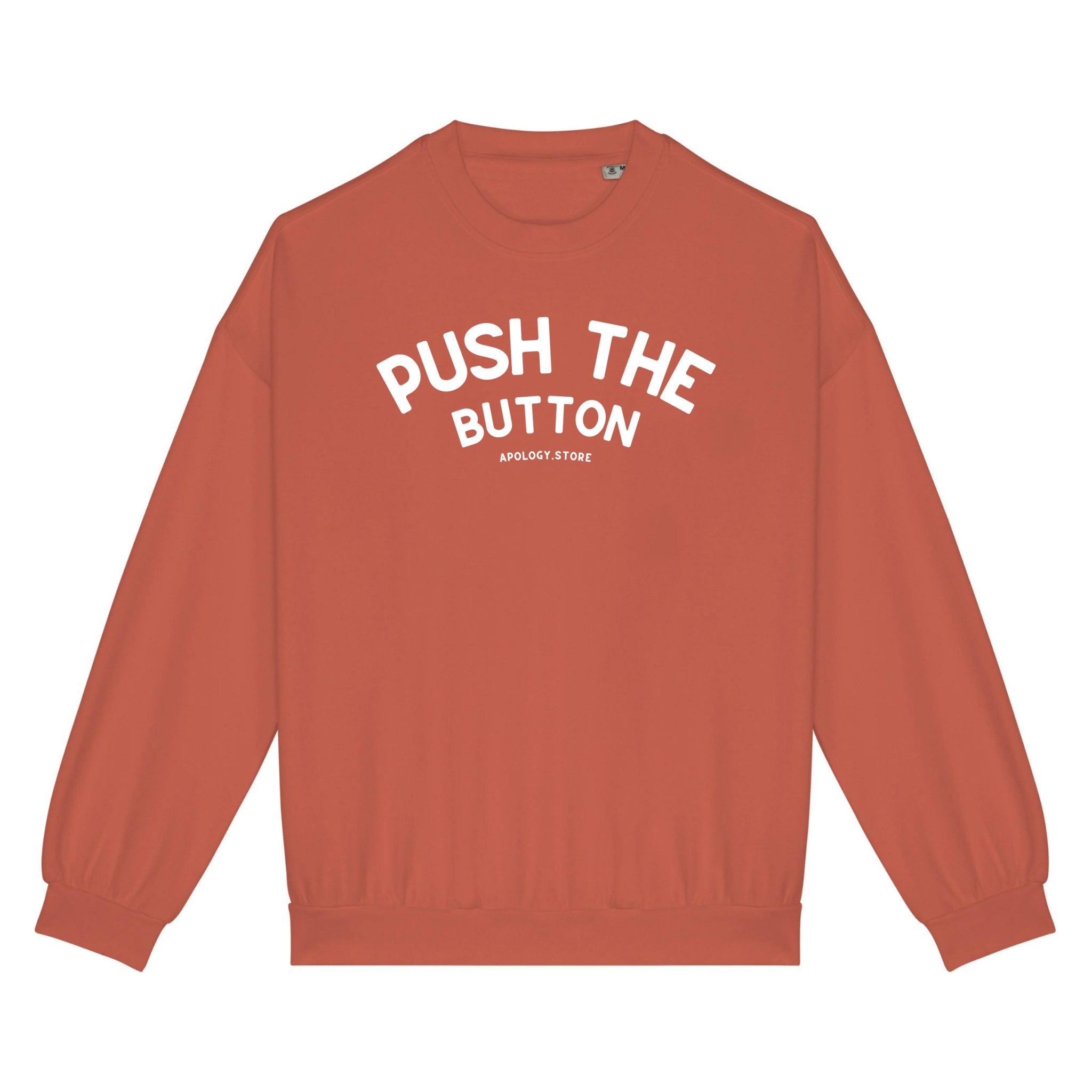 Sweat-shirt Push the button - Fabriqué au Portugal XS Orange_pomelo - Imprimé en France
